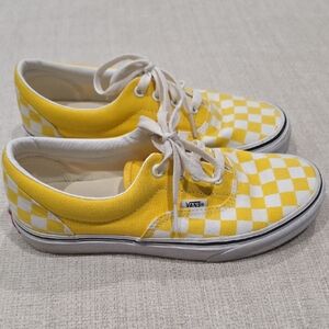 Vans Era Checkerboard Yellow Women's Shoes